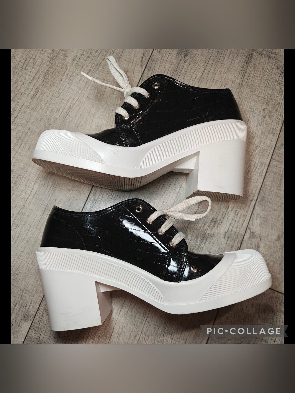 🖤🤍Rare Vintage 1990s GUESS Chunky Platform Sneaker Oxfords🤍🖤